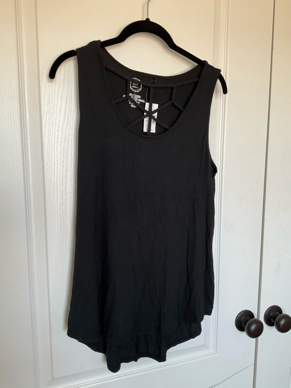 Maurices Black Crisscross Front Tank Top